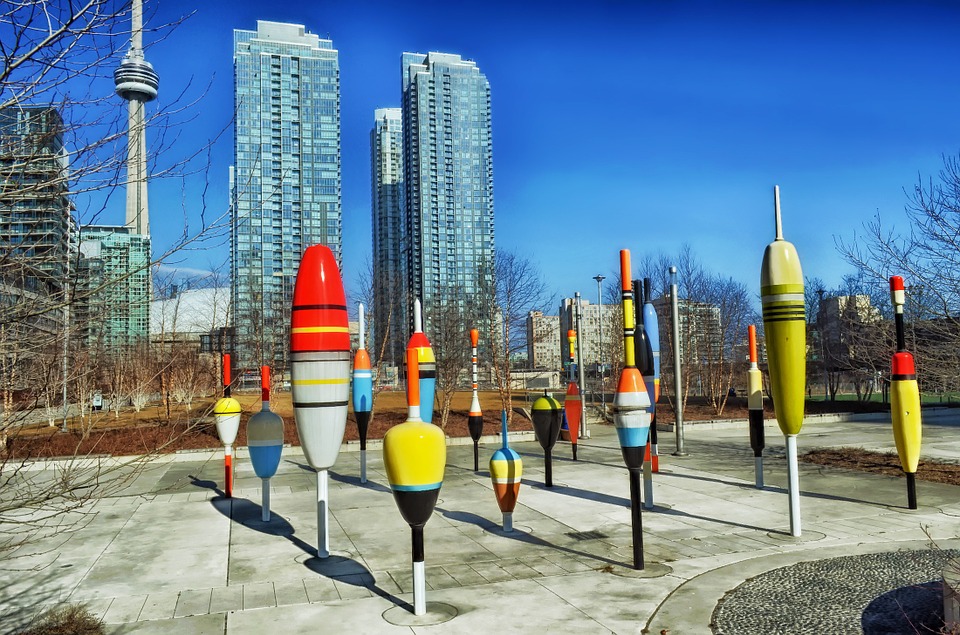 large-fishing-bobbers-sculpture-canoe-landing-park-toronto