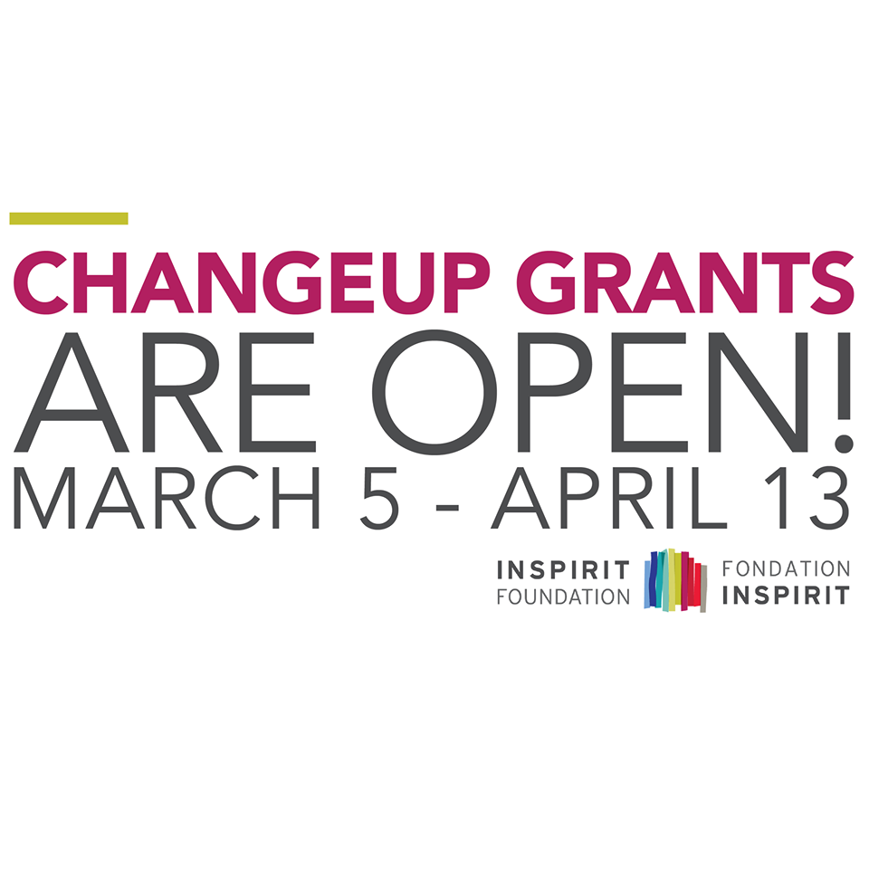 ChangeUp grants are open! March 5 - April 13