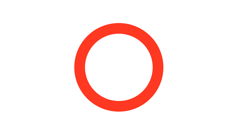 thin red circle